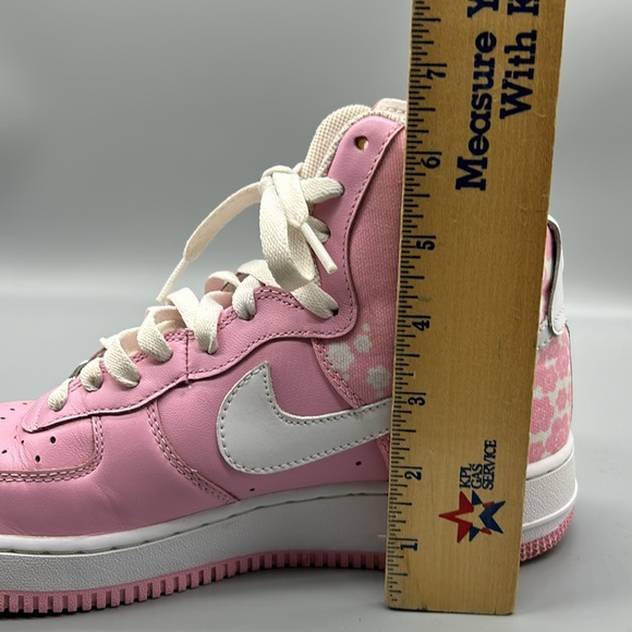 Nike Air Force 1 Perfect Pink White Floral High Top Sneakers 334031-611 Size 9 - Picture 11 of 11